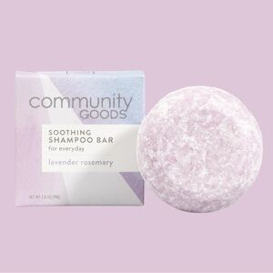 New Community Goods Lavender Rosemary Soothing Shampoo Bar - Purple